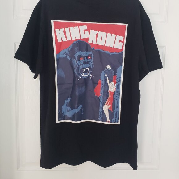 Rebel Vengeance Men's King Kong & Ann Darrow 1933 Poster T-Shirt Black Sz XL NWT - Picture 1 of 7